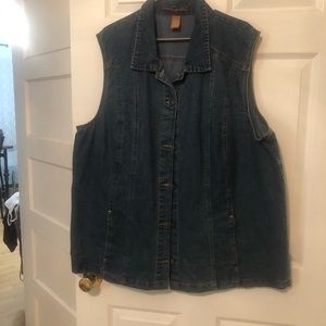 Blue jean vest